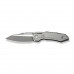 Ніж складаний туристичний Weknife Bogey (9.3 см) Bohler M390 / Titanium сірий