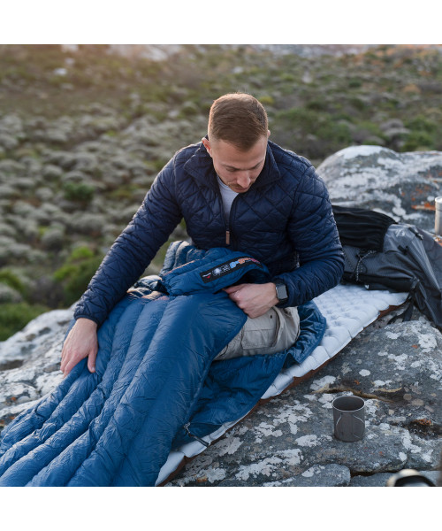 Спальний мішок з натуральним пухом Naturehike CWM295 CNK2300SD013, блакитний