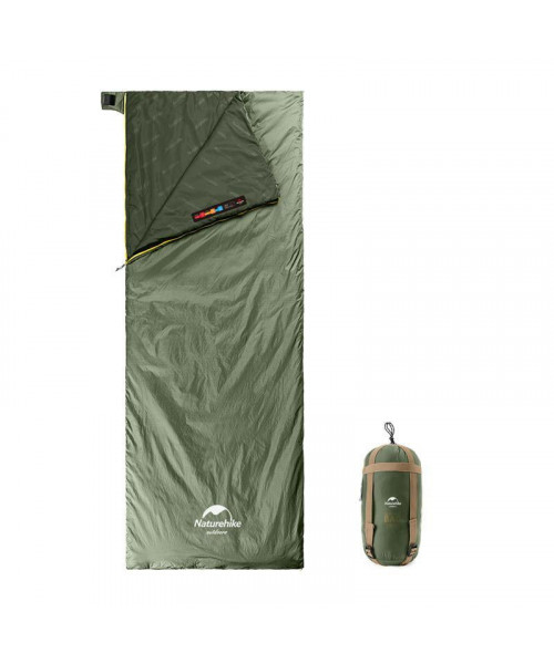 Спальник надлегкий Naturehike Summer LW180 NH21MSD09 правий, (15°C), p-p XL, зелений Спальник надлегкий Naturehike Summer LW180 NH21MSD09 правий, (15°C), p-p XL, зелений