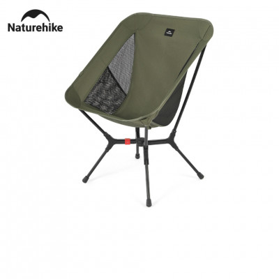 Стілець складаний ультралегкий Naturehike CNK2550JJ013 Yamami YL01, розмір М, алюміній, оливковий