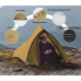 Намет надлегкий двомісний Naturehike Cloud Up Pro CNK2350WS020, коричневий
