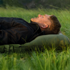 Матрац туристичний надувний одномісний Naturehike CNK2550WS019, 200x60x9.5 см, зелений, прямокутний із вбудованою помпою