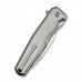 Ніж складаний туристичний Weknife Dressytak (8.6 см) Bohler M390 / Titanium сірий