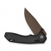 Ніж складаний туристичний Civivi Elite Brova, (8.7 см) CPM S35VN / Aluminum чорний