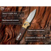 Ніж складаний кишеньковий Civivi Yonder Clip Point (7.3 см) 14C28N / Wood and Brass натуральний