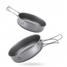 Сковорідка титанова з розкладною ручкою 17 см Naturehike NH18T010-A