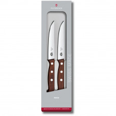 Набор кухонный Wood Steak Set 2 ножа 12см с дерев. ручкой (GB)