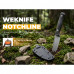 Ніж фіксований туристичний Weknife Notchline, (8.7 см) CPM S35VN /Carbon Fiber чорний з чохлом