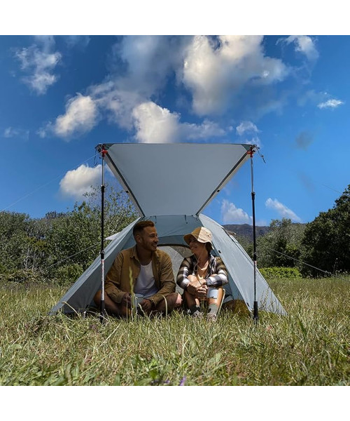 Намет чотиримісний Naturehike P-Series CNK2300ZP028, світлий сірий