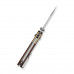 Ніж складаний кишеньковий Civivi Yonder Clip Point (7.3 см) 14C28N / Wood and Brass натуральний