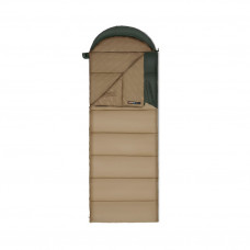 Спальник з капюшоном Naturehike Sunny Day PL02 U350 CNK2550WS028, (6°C), правий, коричнево-зелений