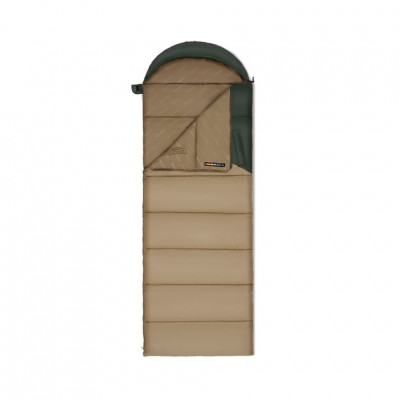 Спальник з капюшоном Naturehike Sunny Day PL02 U350 CNK2550WS028, (6°C), правий, коричнево-зелений