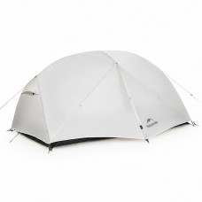 Намет надлегкий двомісний з футпринтом Naturehike Mongar CNK2550WS037, 20D, сiрий