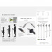 Трекінгова палиця Naturehike CNK2450DS016, 120 см, сіра