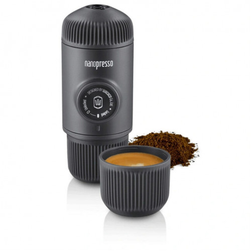 Набір Wacaco Nanopresso: кавоварка, адаптер для капсул та рушники бариста