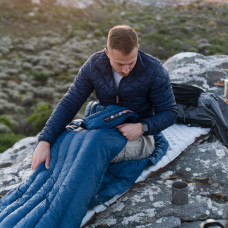 Спальний мішок з натуральним пухом Naturehike CWM400 CNK2300SD013, темно-блакитний