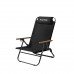 Крісло складане з відкидною спинкою Naturehike CNK2550JJ012, залізо, чорний