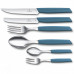 Кухонный нож Victorinox Swiss Modern Steak-Pizza 12см волн. с син. ручкой