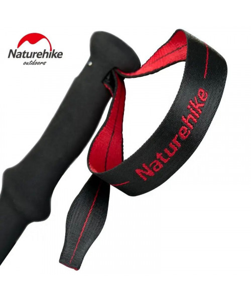 Трекінгова палиця 3-секційна Naturehike ST06 NH17D006-D, срібляста Трекінгова палиця 3-секційна Naturehike ST06 NH17D006-D, срібляста