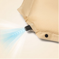 Самонадувний килимок одномісний з подушкою Naturehike CNK2300DZ014, 60 мм, бежевий