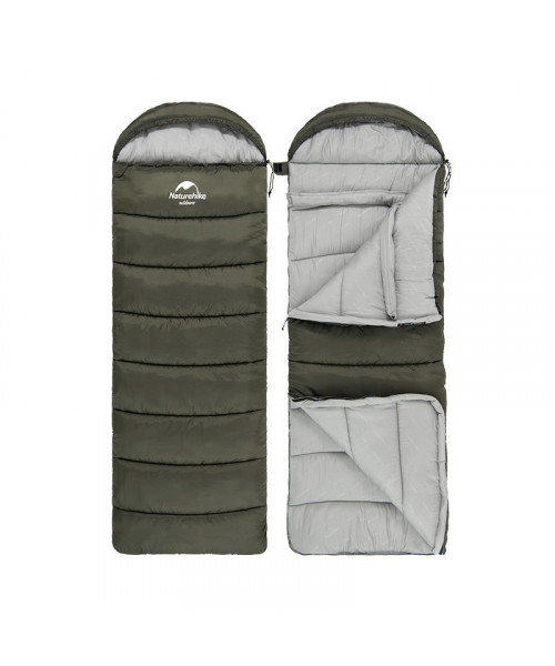 Спальник з капюшоном Naturehike U350S NH20MSD07, (-3°C), лівий, темно-зелений Спальник з капюшоном Naturehike U350S NH20MSD07, (-3°C), лівий, темно-зелений