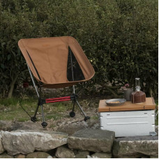 Стілець складаний Naturehike Moon YL08 NH20JJ027, 600D Oxford / алюміній, помаранчевий