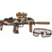 Автомат світло-звуковий ZIPP Toys HK MP7 у наборі з окулярами ц:камуфляж,коричневий