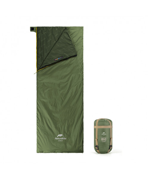 Спальний мішок Naturehike LW180 Mini NH21MSD04, лівий, XL, темно-зелений