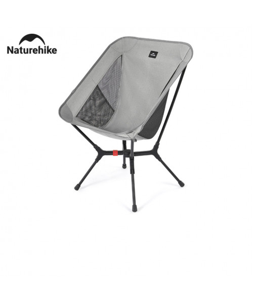 Стілець складаний ультралегкий Naturehike CNK2550JJ013 Yamami YL01, розмір М, алюміній, сірий