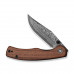 Ніж складаний кишеньковий Civivi Clingman (7.6 см) Damascus / Guibourtia Wood дерево