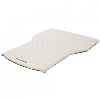 Матрац автомобільний кемпінговий двомісний Naturehike CNK2450WS010, 197х134х6,5 см світлий із вбудованою помпою для надування