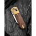 Ніж складаний кишеньковий Civivi Yonder Clip Point (7.3 см) 14C28N / Wood and Brass натуральний