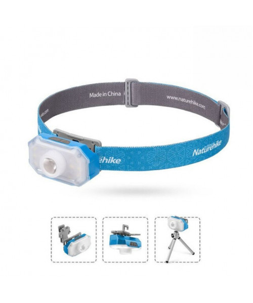 Ліхтар налобний Naturehike NH18T001-A, блакитний