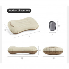 Подушка надувна ультралегка Naturehike NH17T013-Z, 42х32 см, бежева