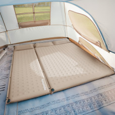Килимок надувний із подушкою одномісний Naturehike CNK2550WS025, 60 мм, бежевий