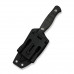 Ніж фіксований туристичний Weknife Notchline, (8.7 см) CPM S35VN /Carbon Fiber чорний з чохлом