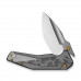 Ніж складаний туристичний Civivi Wellmax (9.1 см) 14C28N / Aluminum сірий
