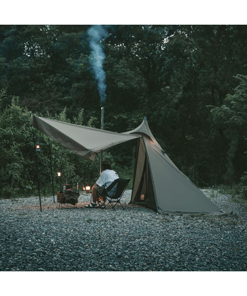 Намет із гострою верхівкою Naturehike CNK2300ZP025, коричневий