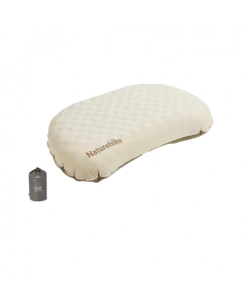 Подушка надувна ультралегка Naturehike CNK2300DZ024, 66х36 см, бежева