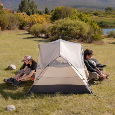 Намет надлегкий двомісний з футпринтом Naturehike Mongar CNK2550WS037, 20D, сiрий