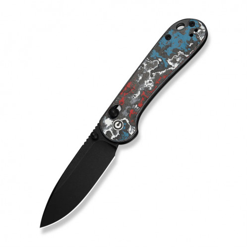 Ніж складаний кишеньковий Civivi Elementum (Crossbar Lock), (7.51 см) CPM S35VN / Nebula FatCarbon Fiber чорний/червоний/синій/білий Ніж складаний кишеньковий Civivi Elementum (Crossbar Lock), (7.51 см) CPM S35VN / Nebula FatCarbon Fiber чорний/червоний/синій/білий