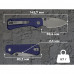 Ніж складаний кишеньковий Civivi Baby Banter Slip Joint (6 см) Nitro-V / G10 синій