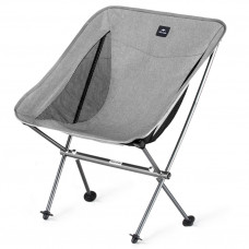 Стілець складаний ультралегкий Naturehike Stellaluna L04 CNK2450JJ015, розмір М, алюміній, сірий