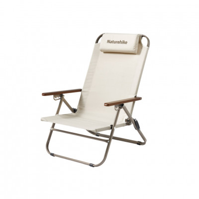 Крісло складане з регульованим нахилом Naturehike CNK2550JJ012, залізо, бежевий