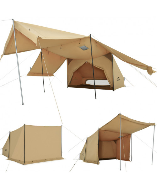 Намет одномісний із тентом Naturehike CNK2450WS026, коричневий