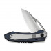 Ніж складаний туристичний Weknife Bogey (9.3 см) Bohler M390 / Titanium синій