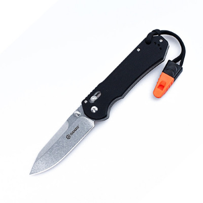 Ніж складаний туристичний Ganzo G7452-WS ( 9 см) 440С / G10 чорний