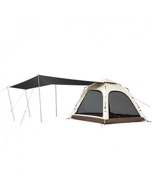 Намет тримісний автоматичний із тентом Naturehike Ango CNK2550WS010, L, коричневий