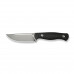 Ніж фіксований туристичний Weknife Notchline, (8.7 см) CPM S35VN /Carbon Fiber чорний з чохлом