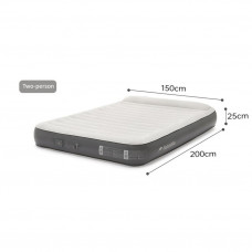 Самонадувний матрац, двомісний, із вбудованою помпою Naturehike CNK2450WS040, 250 мм, сірий